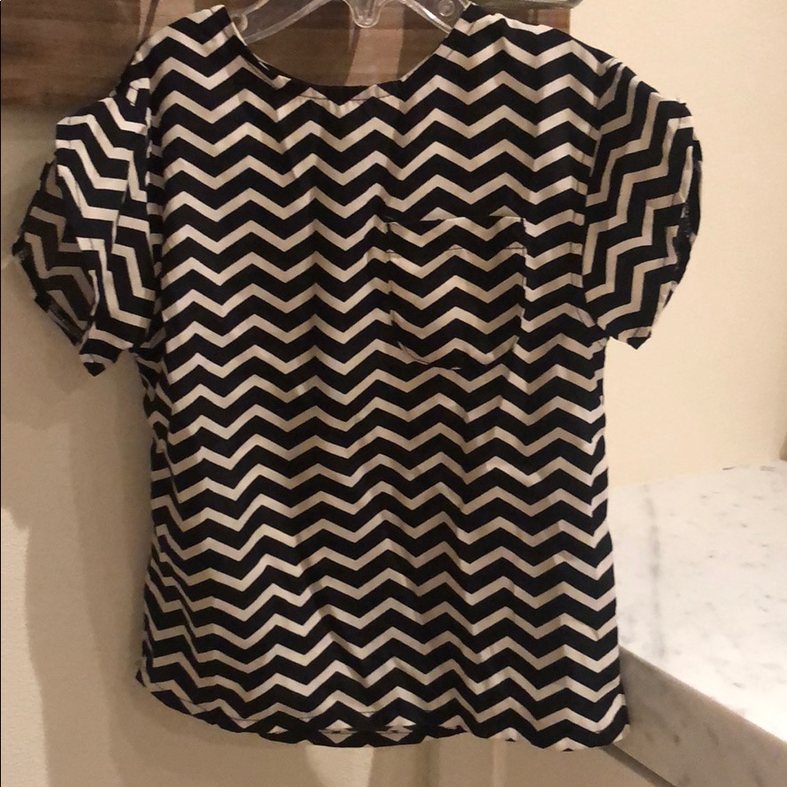 Polyester Chevron Blouse